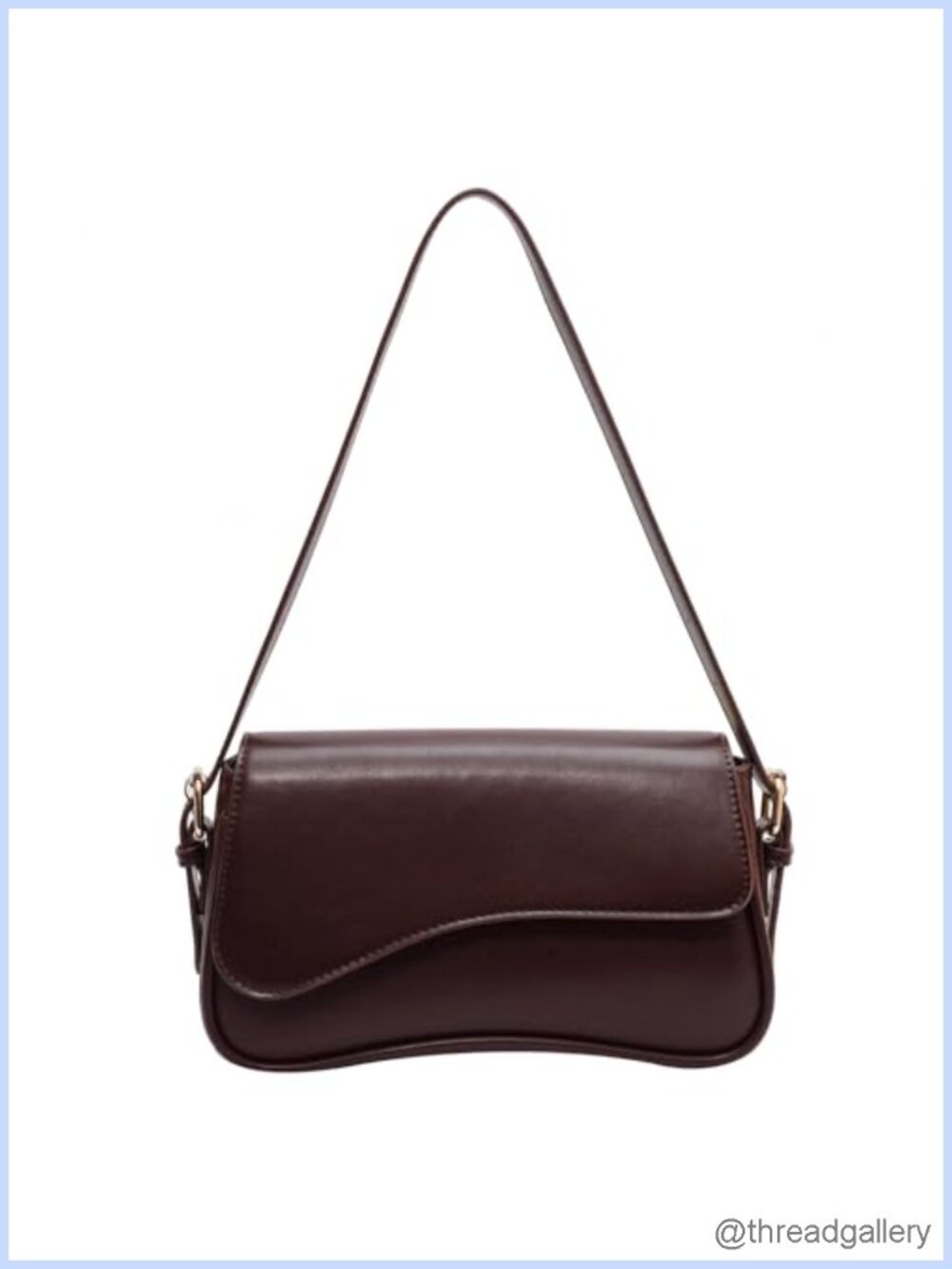 Small Hobo Shoulder Bag PU Leather Crossbody Purse with Zipper Vegan Leather